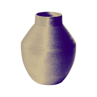 a purple vase on a black background